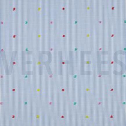COTTON STRIPES DOBBY BLUE (thumbnail)