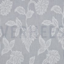COTTON YARN DYED STRIPES JACQUARD FLOWERS NAVY (thumbnail)
