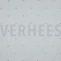 COTTON VOILE EMBROIDERY LUREX FLOWERS WHITE (thumbnail)