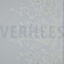 COTTON VOILE ONE-SIDE BORDER ONE-SIDE SCALLOP WHITE (thumbnail)