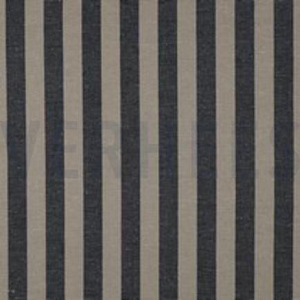 LIN VISCOSE TEINT ET FIL RAYURES BLEU MARINE (thumbnail)
