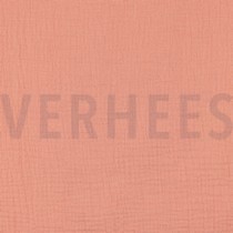 DOUBLE GAUZE GOTS ZALM (thumbnail)