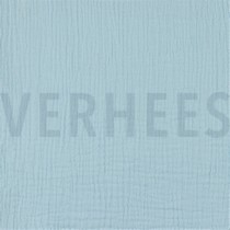 DOUBLE GAUZE GOTS BLAUW (thumbnail)