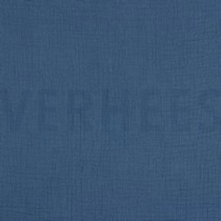 DOUBLE GAUZE GOTS JEANSBLAUW (thumbnail)