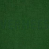 DOUBLE GAUZE GOTS DONKERGROEN (thumbnail)