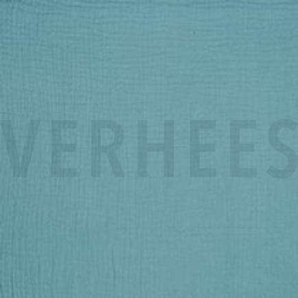 DOUBLE GAUZE GOTS TEAL (thumbnail)
