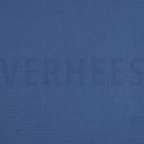 DOUBLE GAUZE GOTS MIDNACHTBLAUW (thumbnail)