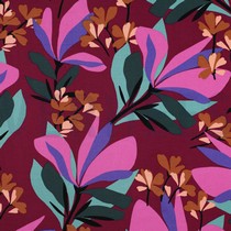 VISCOSE ROSELLA STRETCH SPRING GARDEN NERIDA HANSEN MAUVE (thumbnail)