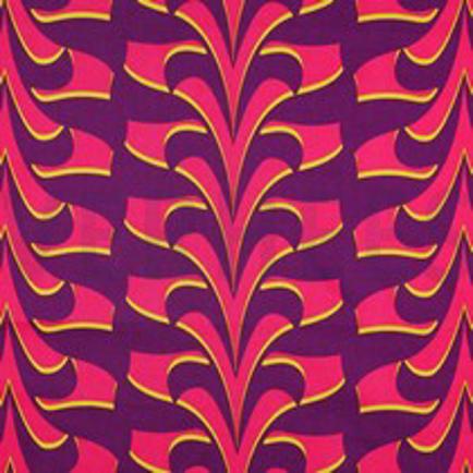 KATOEN SATIJN ABSTRACTE BLOEMEN DONKERPAARS (thumbnail)