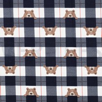FLANNEL BEARS CHECKS NAVY (thumbnail)