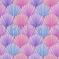 FRENCH TERRY DIGITAL COQUILLAGES VIOLET (thumbnail)