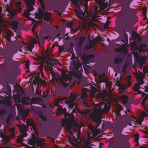 SWEAT DIGITAL BLUMEN DUNKELVIOLETT (thumbnail)