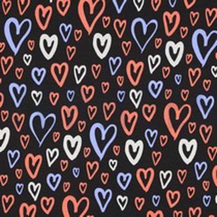 JERSEY GLITZER HERZEN SCHWARZ (thumbnail)