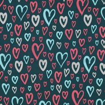 JERSEY GLITZER HERZEN PETROL (thumbnail)