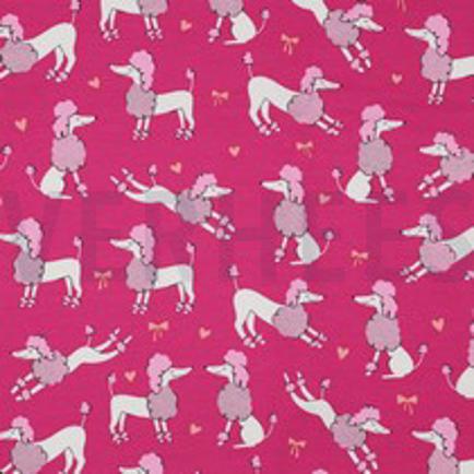 JERSEY GLITZER PUDEL FUCHSIA (thumbnail)