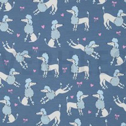 JERSEY GLITZER PUDEL JEANSBLAU (thumbnail)