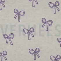 JERSEY MÉLANGE PAILLETTES NOEUDS ÉCRU MÉLANGÉ (thumbnail)