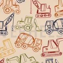 FRENCH TERRY WERKVOERTUIGEN ZAND (thumbnail)