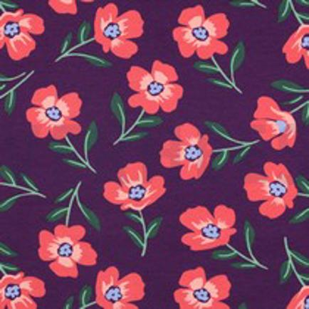 SOFT SWEAT FLOWERS BURGUNDY (thumbnail)