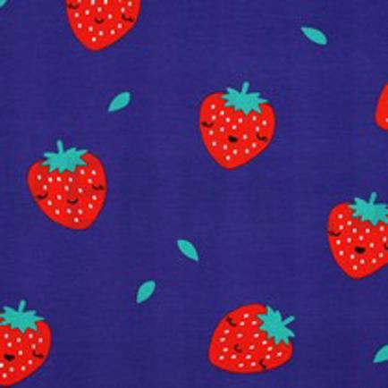 SOFT SWEAT AARDBEIEN KOBALTBLAUW (thumbnail)