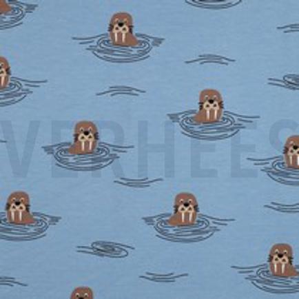 SOFT SWEAT WALRUSSEN JEANSBLAUW (thumbnail)