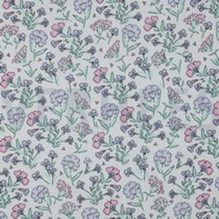 DOUBLE GAUZE BLOEMEN GEBROKEN WIT (thumbnail)