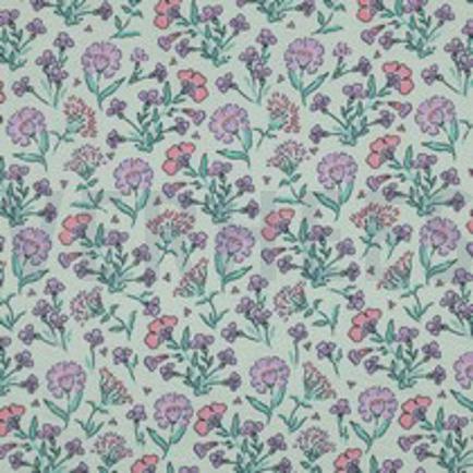 DOUBLE GAUZE BLOEMEN MINT (thumbnail)