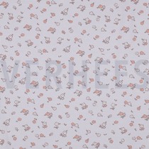 JERSEY GAUFRÉ FLEURS LAVANDE (thumbnail)