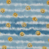MUSSELIN DIGITAL SMILEYS JEANSBLAU (thumbnail)