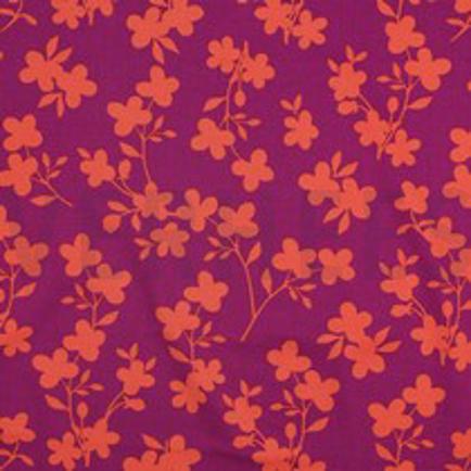 VISCOSE ROSELLA STRETCH BLOEMEN FUCHSIA (thumbnail)