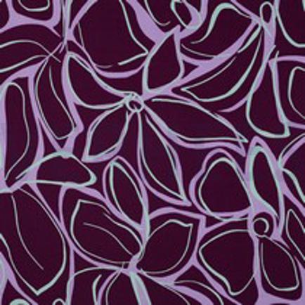 VISCOSE ROSELLA STRETCH ABSTRACT BLOEMEN PAARS (thumbnail)
