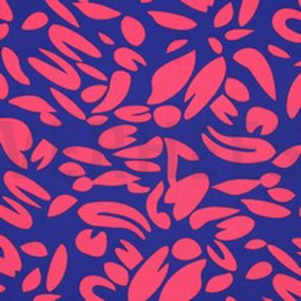 MAGNOLIA STRETCH ABSTRACT KOBALTBLAUW (thumbnail)