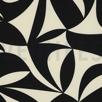 MAGNOLIA STRETCH GEOMETRISCH SCHWARZ (thumbnail)