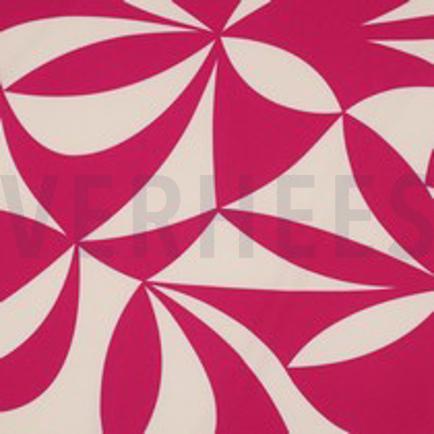 MAGNOLIA STRETCH GEOMETRISCH FUCHSIA (thumbnail)