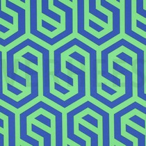 MAGNOLIA STRETCH GEOMETRISCH KOBALTBLAU (thumbnail)