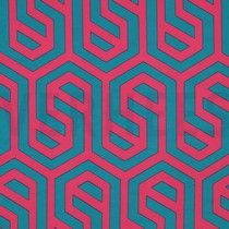 MAGNOLIA STRETCH GEOMETRISCH FUCHSIA (thumbnail)