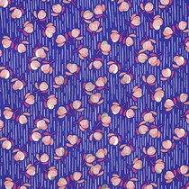 VISKOSE RADIANCE FOLIE BLUMEN KOBALTBLAU (thumbnail)