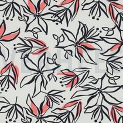 MAGNOLIA STRETCH BLOEMEN WIT (thumbnail)