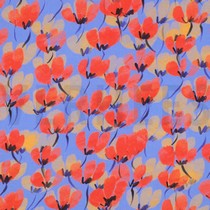 VISKOSE RADIANCE DIGITAL BLUMEN BLAU (thumbnail)