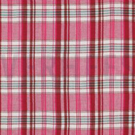 DUBBELZIJDIG DOUBLE GAUZE RUITEN ROZE RUIT (thumbnail)