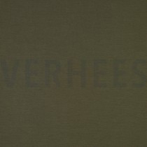 COTTON INTERLOCK JERSEY ARMY GREEN (thumbnail)