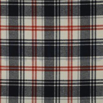 COTTON YARN DYED BRUSHED CHECKS NAVY (thumbnail)
