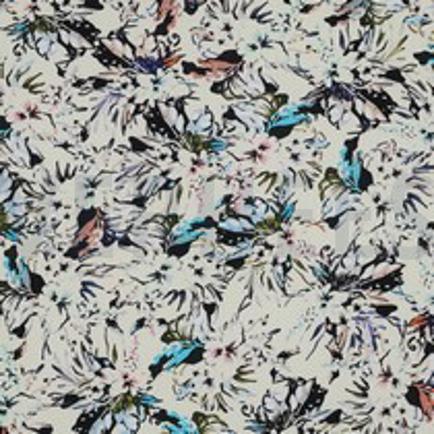 VISCOSE RADIANCE DIGITAL FLOWERS ECRU (thumbnail)