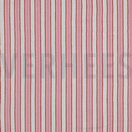 MUSSELIN GARNGEFÄRBT STREIFEN ROSA (thumbnail)