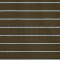 RIB YARN DYED STRIPES ARMY GREEN/MINT (thumbnail)
