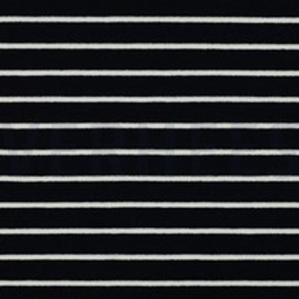 COTTON TOWELLING YARN DYED STRIPES DARK BLUE (thumbnail)