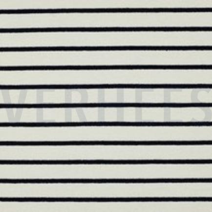 COTTON TOWELLING YARN DYED STRIPES DARK BLUE (thumbnail)