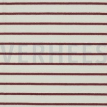 BAUMWOLLE FROTTEE GARNGEFÄRBT STREIFEN ECRU/MAUVE (thumbnail)