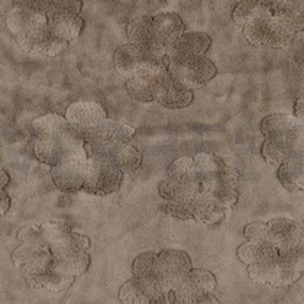 FLEECE FLOWERS TAUPE (thumbnail)