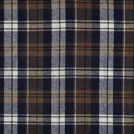 BRUSHED YARN DYED CHECKS BROWN (thumbnail)